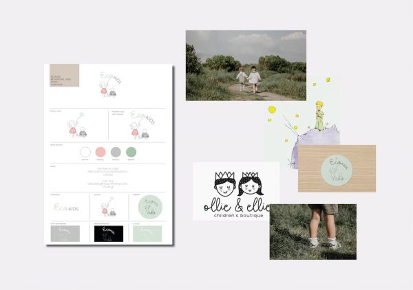 Planche identité visuelle Ecokids