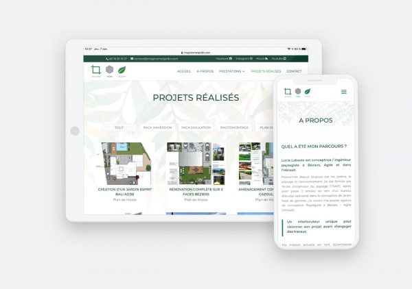 Refonte du site internet Imagine mon Jardin
