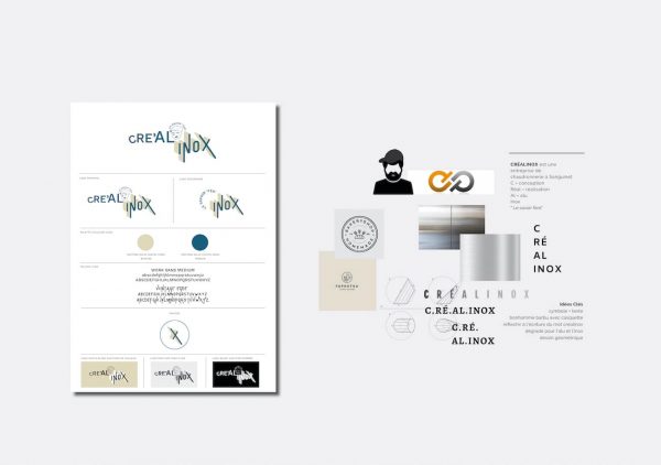 Identité visuelle de crealinox par calyweb