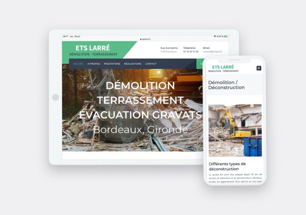 Création Site Web Ets Larré par Calyweb