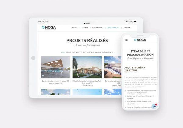 Creation site internet Noga par Calyweb