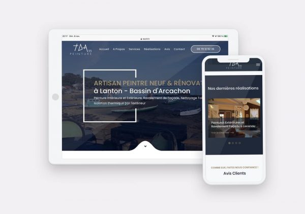 Creation site web TDA 33 par Calyweb