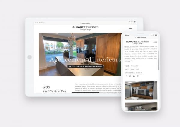 Creation site web Alvarez Cuisines par Calyweb