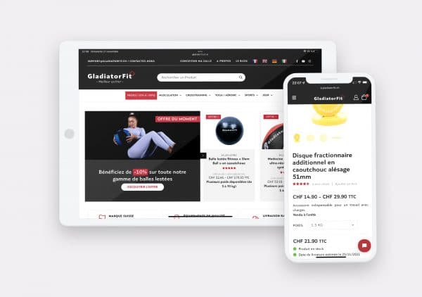 Creation Site Web GladiatorFit by Calyweb