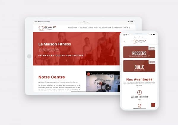 Creation Site Web La Maison Fitness by Calyweb