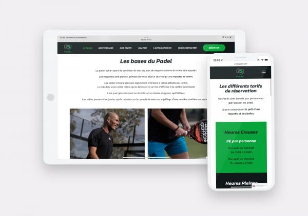 Creation Site Web Padel Z5 by Calyweb